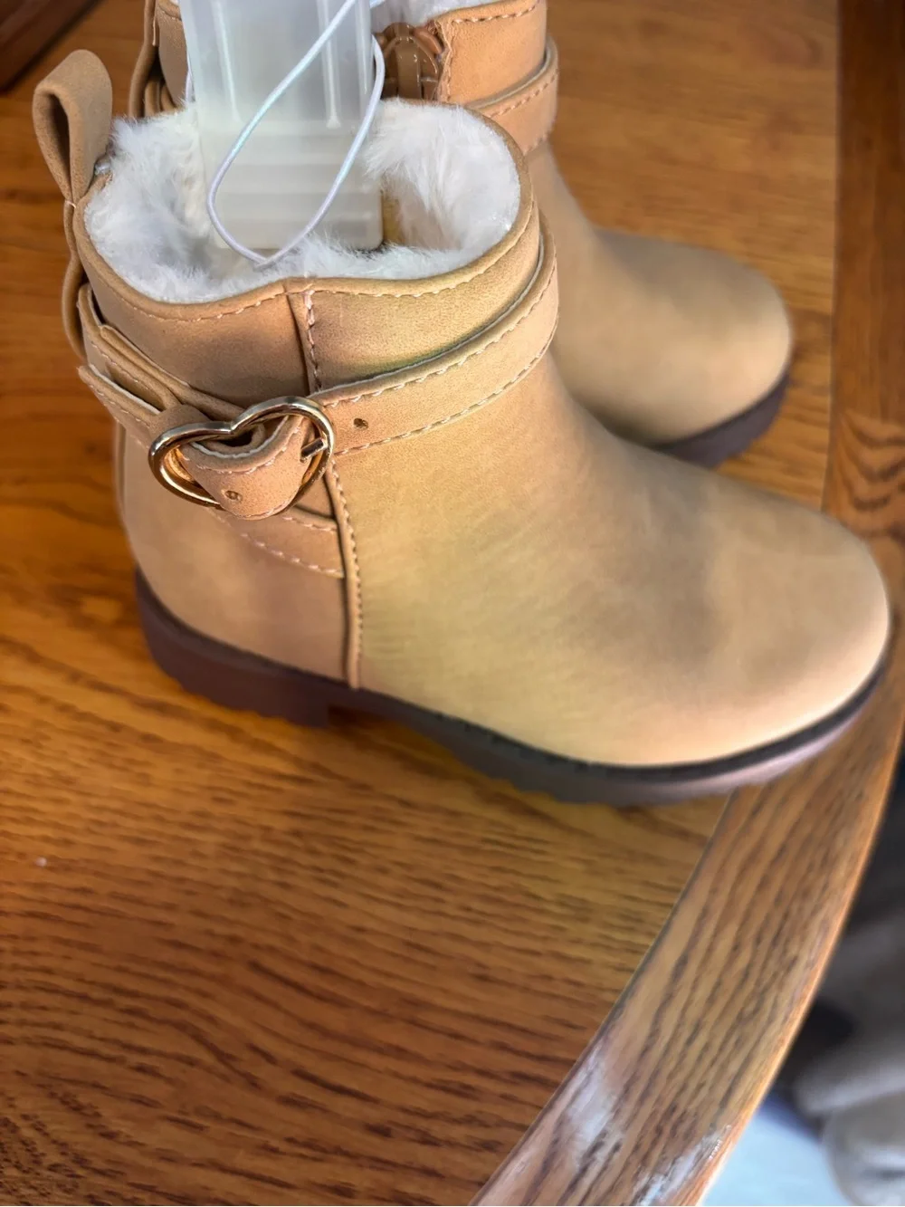 The Children's Place Tan Faux-Fur Lined Kids Boots